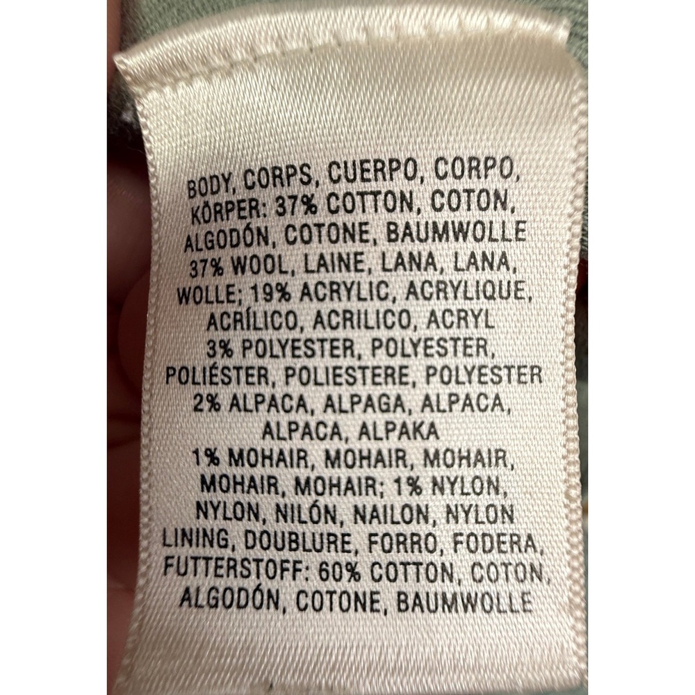 Charlie & Robin Anthropologie Patchwork Knit Toggle Cardigan Coat Hooded Large - Picture 4 of 4